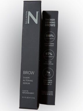 NWT Nulastin Brow Shape Altering Serum — Black Packaging 0.1 Fl OZ